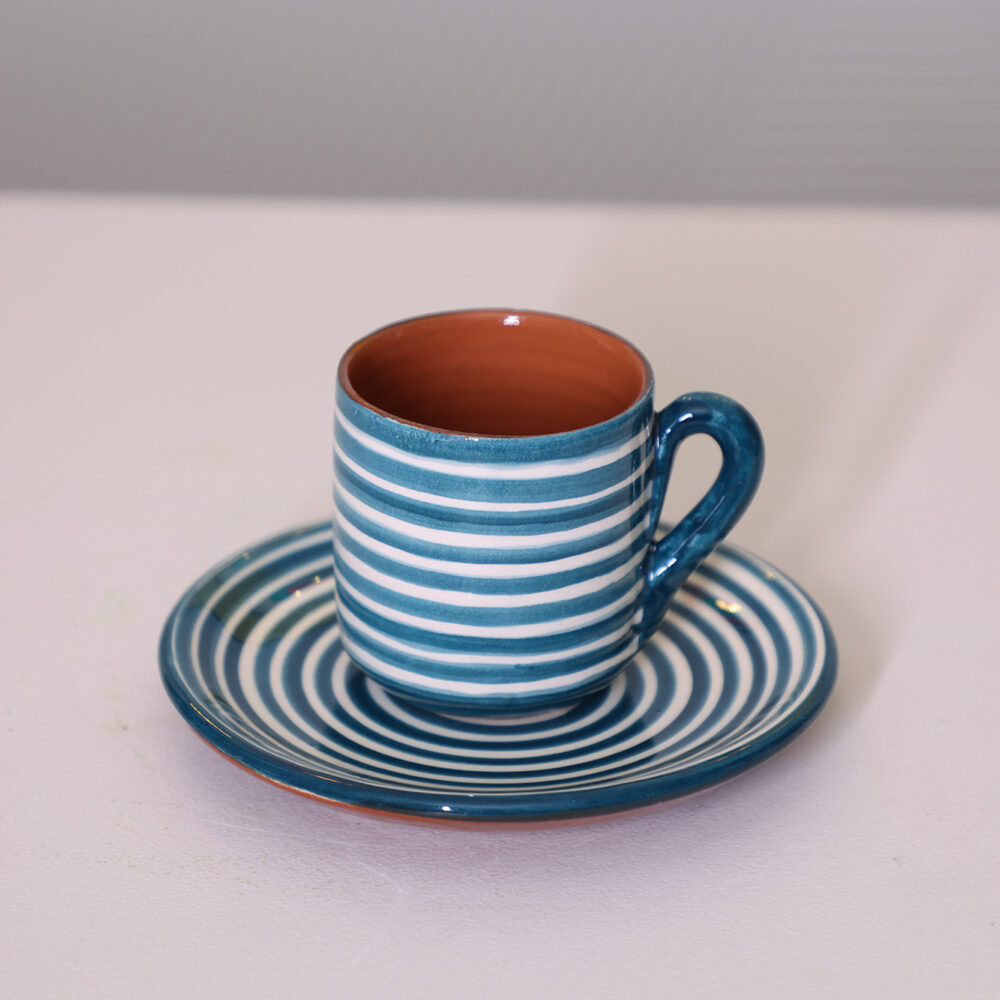 CLASSIC ESPRESSO AND SAUCER TEAL